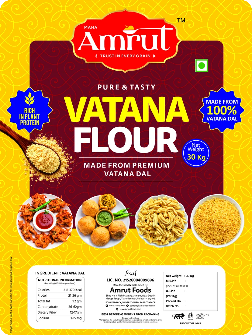 MAHA AMRUT Vatana Flour 30 kg bag